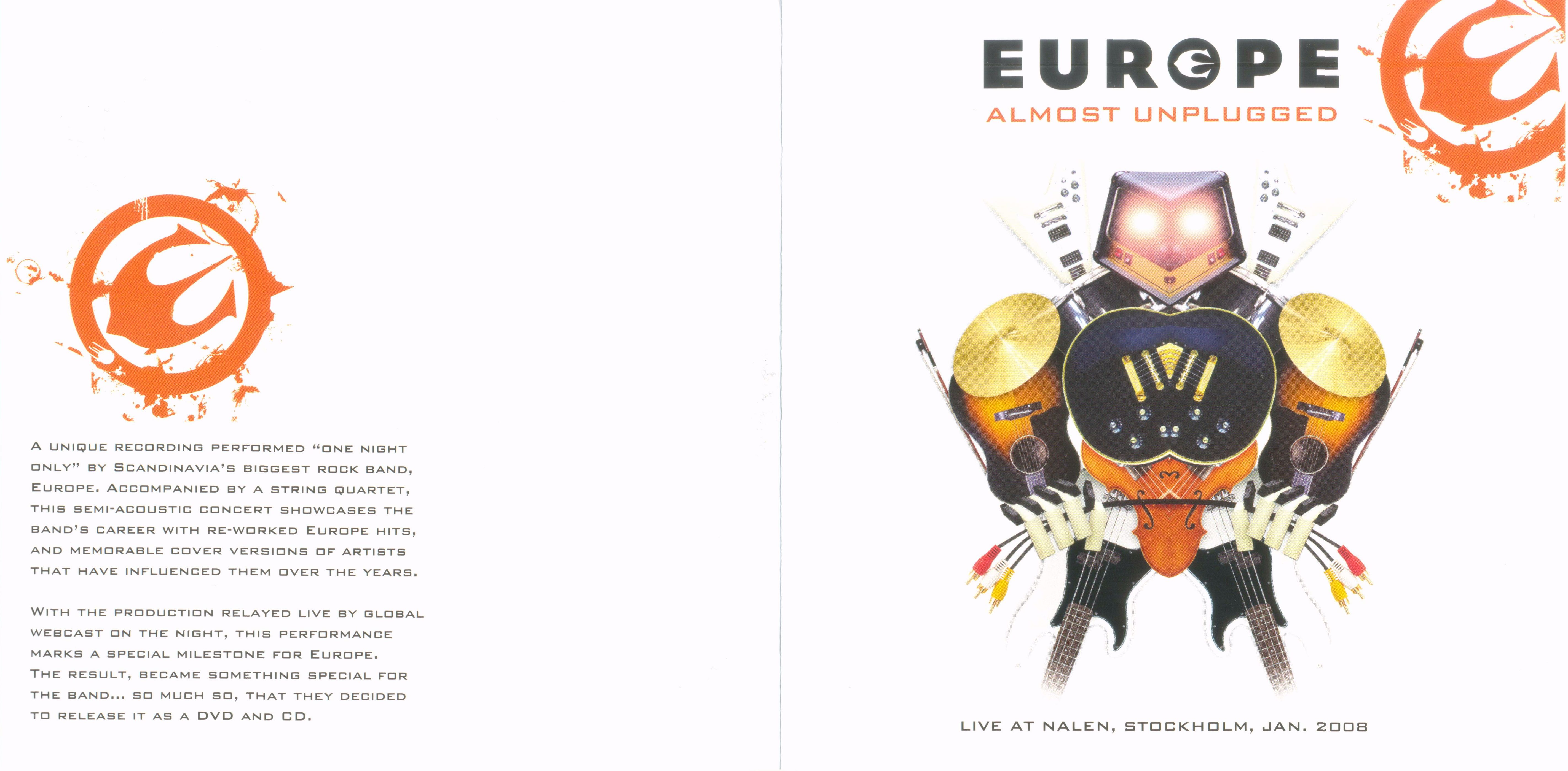 Europe  Almost Unplugged : Front + Inlay